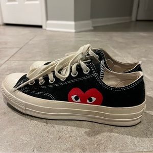 CDG x Converse “Play” Low Tops